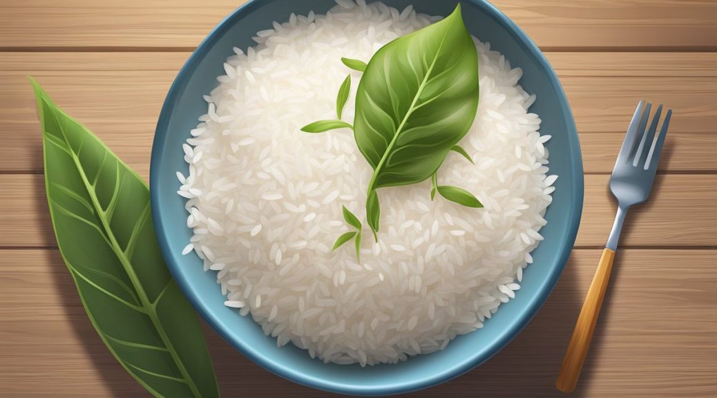 Hållbarhet kokt ris