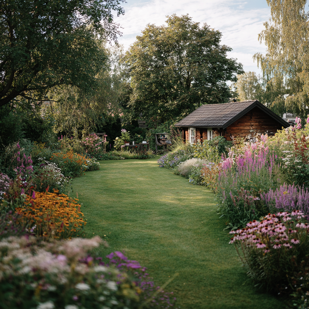 svensk trädgård